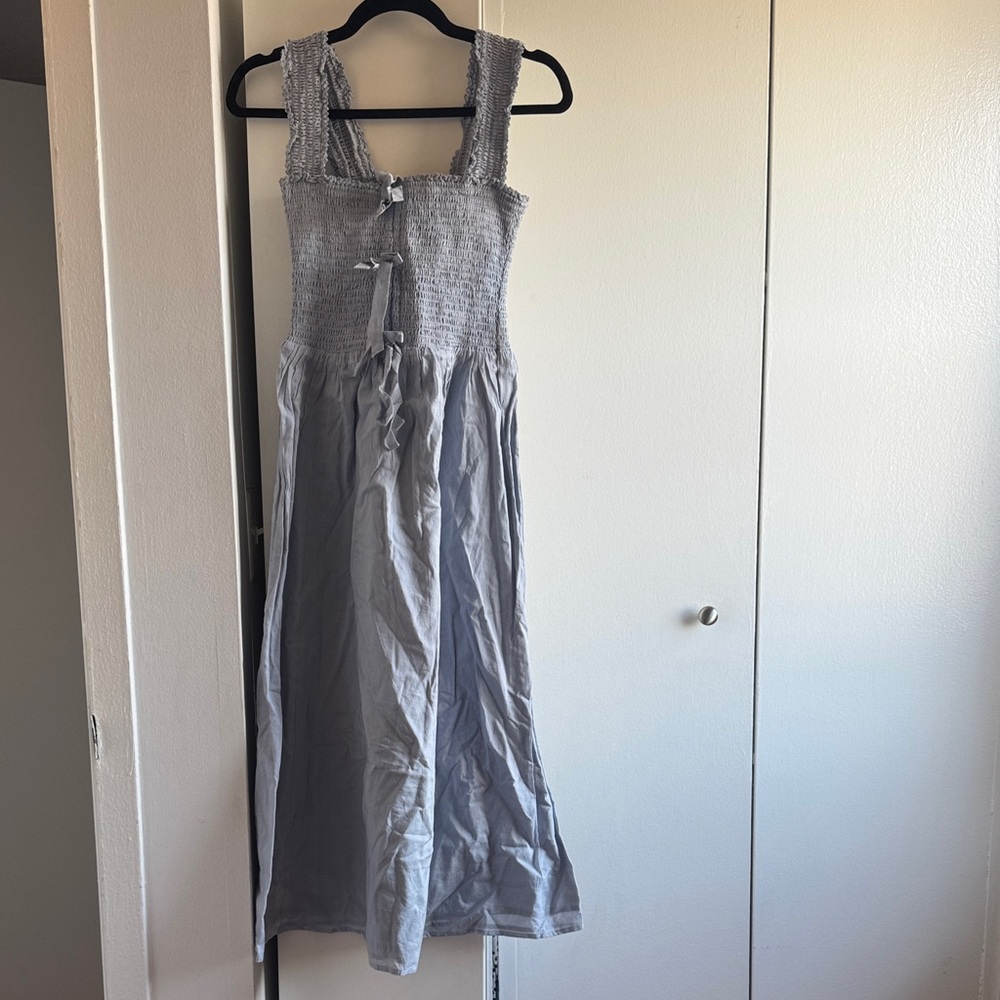 Reformation Gray Maxi Dress